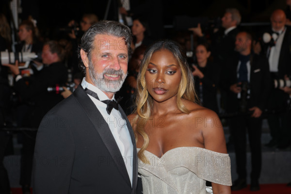 Patrick Mouratoglou and Linda Nobat attend the "The Man I Love" screening during the 79th annual