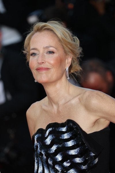 Gillian Anderson (in Mary Katrantzou) attends the "Histoires De La Nuit" (The Birthday Party)