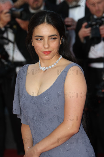 French-Tunisian actress and director Hafsia Herzi (in Dior Haute Couture),  at Histoires De La Nuit