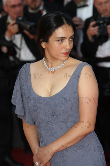 French-Tunisian actress and director Hafsia Herzi (in Dior Haute Couture),  at Histoires De La Nuit