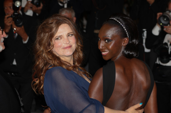 Agnès Jaoui and Eye Haïdara attends the "Histoires De La Nuit" (The Birthday Party) screening
