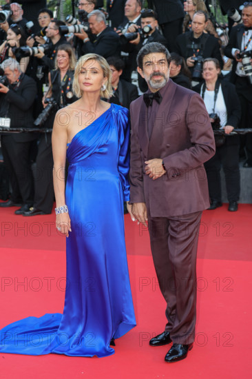 Italian actress Anna Ferzetti (in Valentino) and italian actor Pierfrancesco Favino at Closing