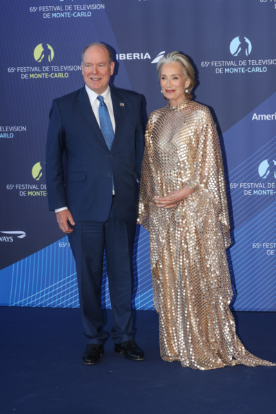 Prince Albert II of Monaco and Kristin Scott Thomas
