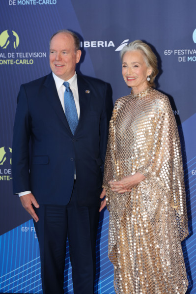 Prince Albert II of Monaco and Kristin Scott Thomas