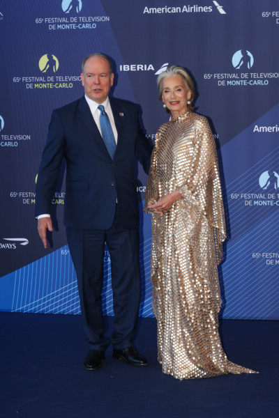 Prince Albert II of Monaco and Kristin Scott Thomas