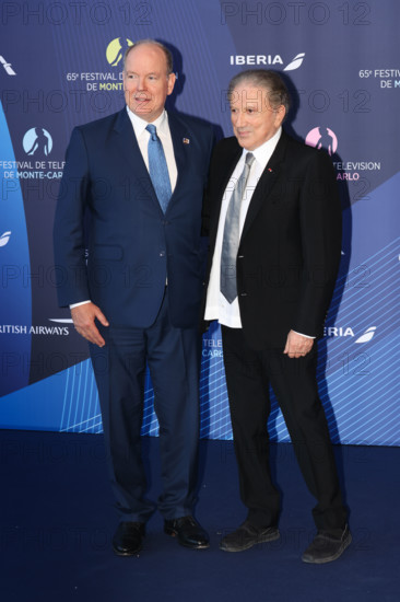 Prince Albert II of Monaco and Michel Drucker