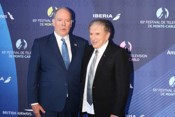 Prince Albert II of Monaco and Michel Drucker