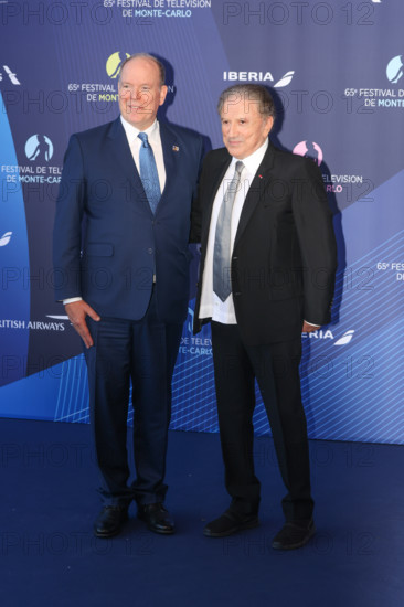 Prince Albert II of Monaco and Michel Drucker