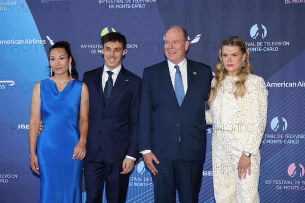 Marie Ducruet, Louis Ducruet, Prince Albert II of Monaco and Camille Gottlieb