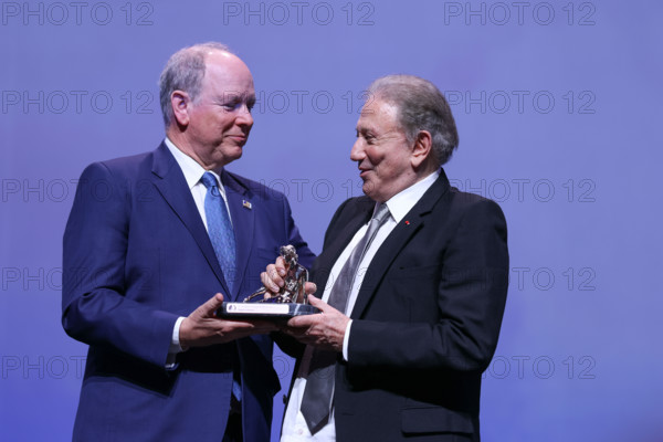 Prince Albert II of Monaco and Michel Drucker