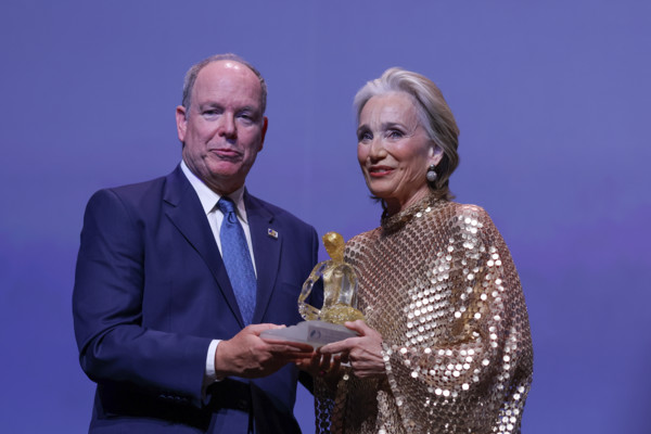 Prince Albert II of Monaco and Kristin Scott Thomas
