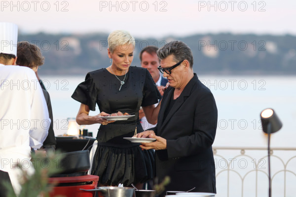 Adriana Karembeu and Marc Lavoine
