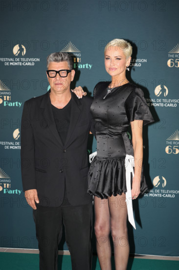 Marc Lavoine and Adriana Karembeu