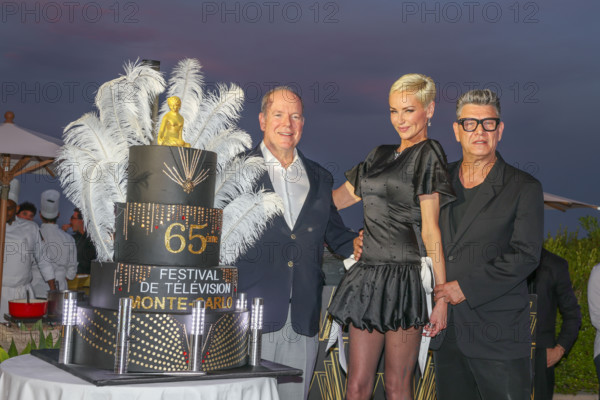 Prince Albert II of Monaco, Adriana Karembeu and Marc Lavoine