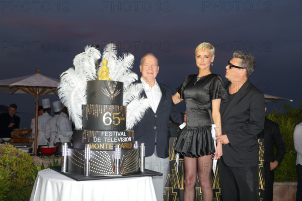 Prince Albert II of Monaco, Adriana Karembeu and Marc Lavoine