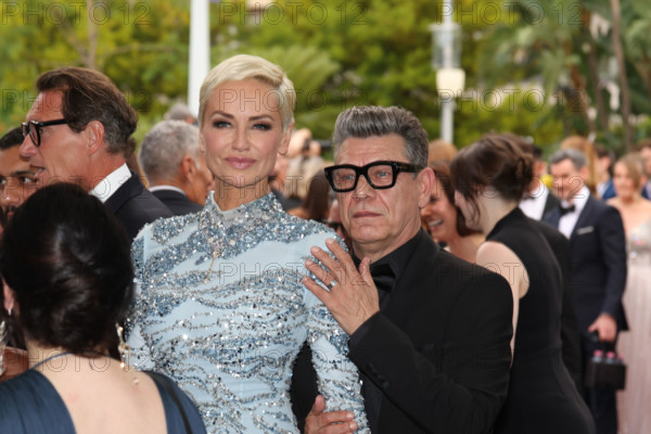 Marc Lavoine and Adriana Karembeu