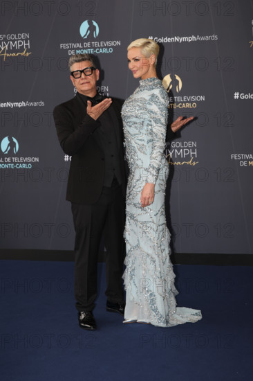 Marc Lavoine and Adriana Karembeu