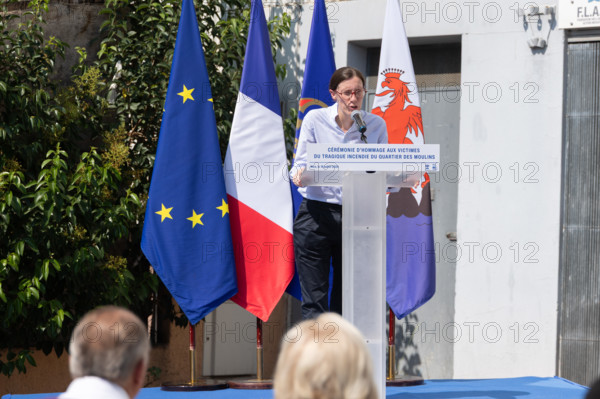 Ceremony to honour the victims of the fire of Nice (18 July 2024)
