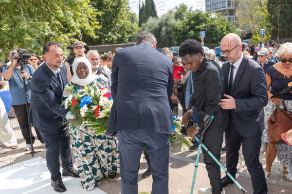 Ceremony to honour the victims of the fire of Nice (18 July 2024)