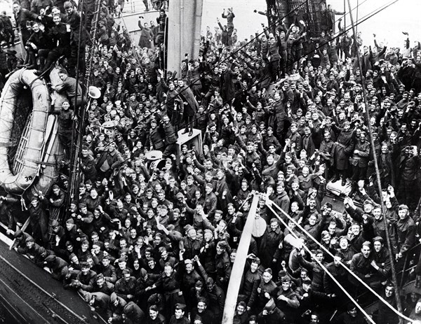 Le bateau de transport de troupes "Mount Vernon" en 1918