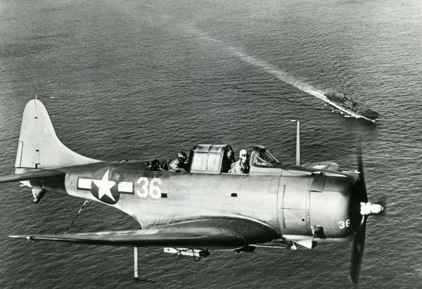 Douglas SBD-3 "Dauntless" divebomber, 1944-45.