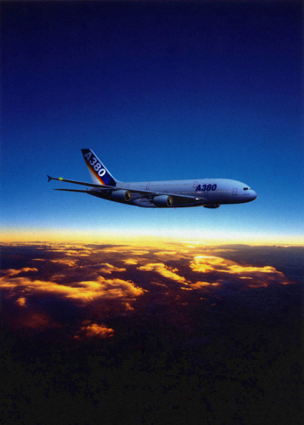 Project for a European Airbus A-380 commercial plane.