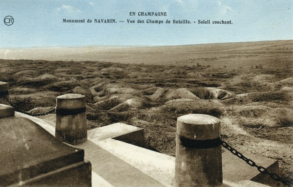 View over the battlefields of WWI, 1924