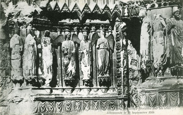 Ruins of the Reims cathedral