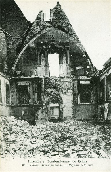 Ruins of the Reims cathedral