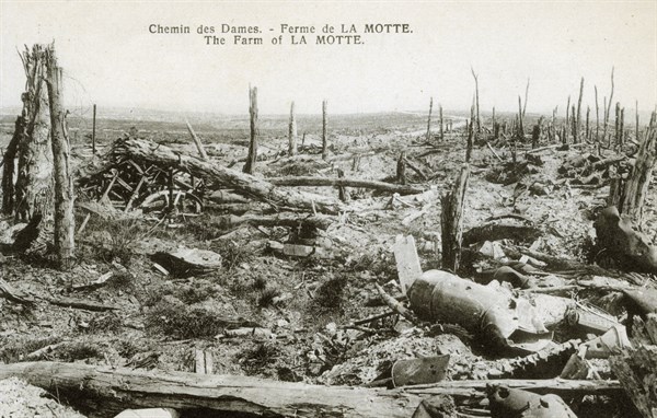 Ruines et désolation sur le Chemin des Dames