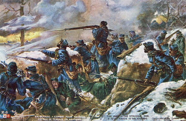 Combats lors de la première guerre