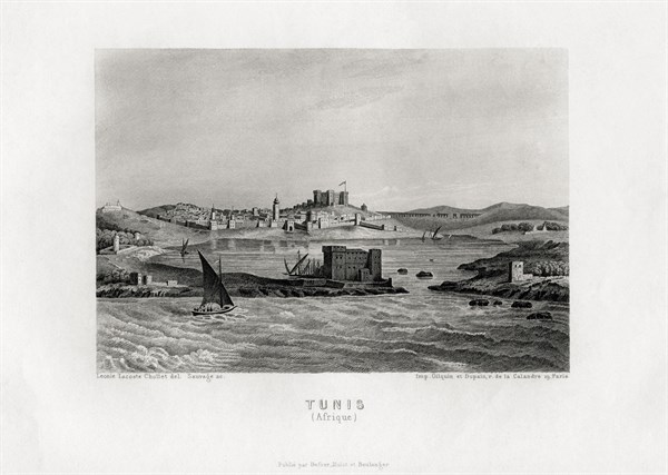 View of Tunis around 1840