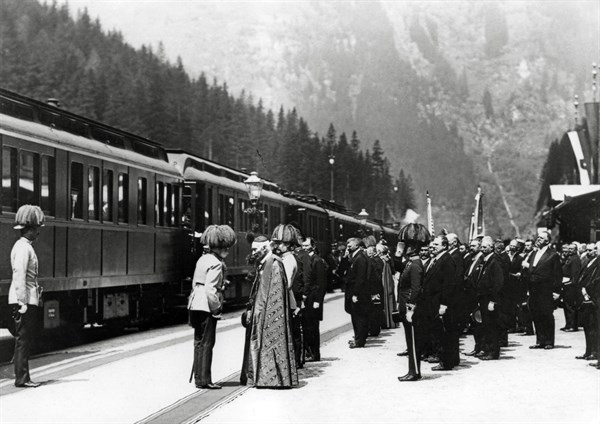 Inauguration de la ligne des Tauern en Autriche, 1909