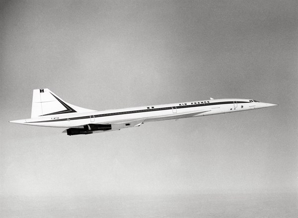 Le Concorde en vol en 1985