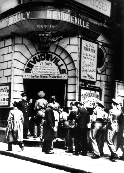 Entrance of a theatre on Victory Day