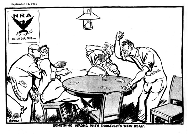 Caricature contre Roosevelt