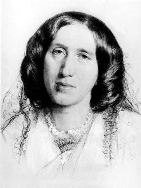 Burton, Portrait de George Eliot (1819-1880)