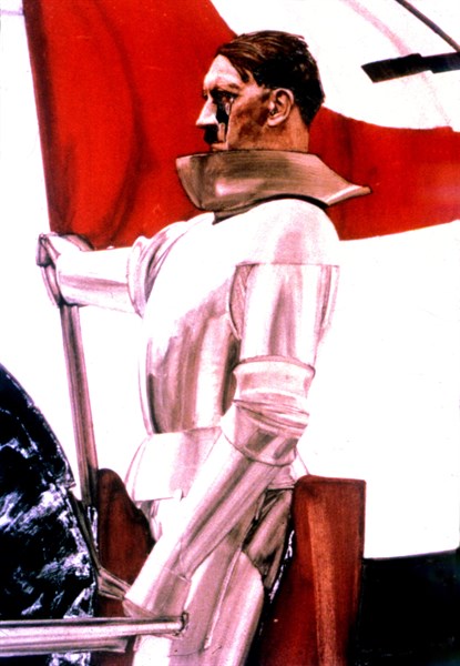 Affiche de Hubert Lanzingers. "Le porteur d'étendard"