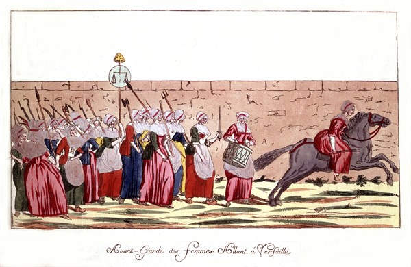 Avant-garde des femmes se rendant à Versailles (1789)