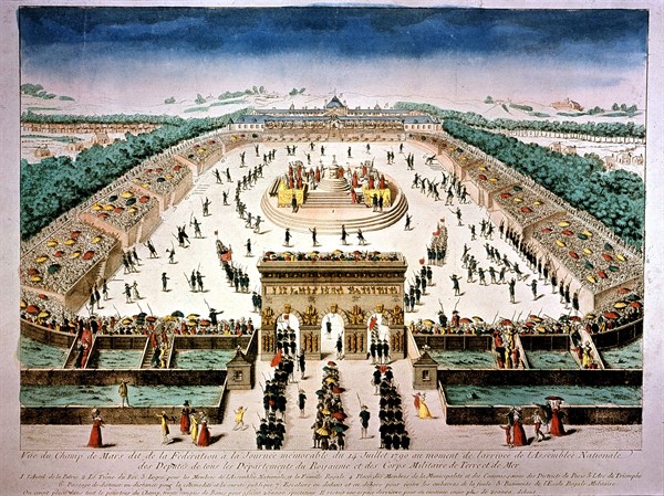Festivities of the Federation, on the Champ de Mars, Paris
