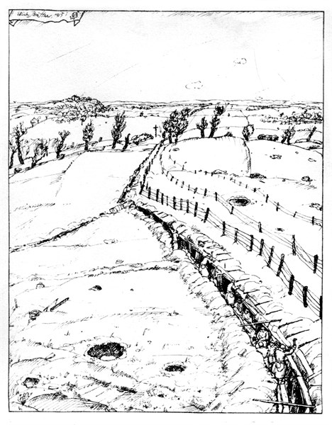 Büttner, In the trenches