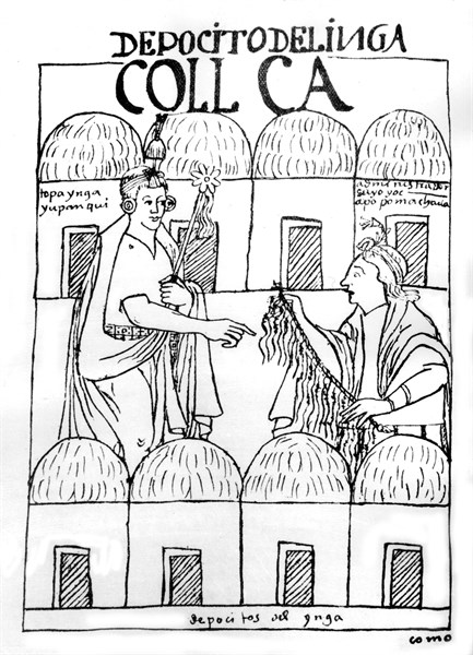 Peruvian manuscript: Chronicles of Huaman