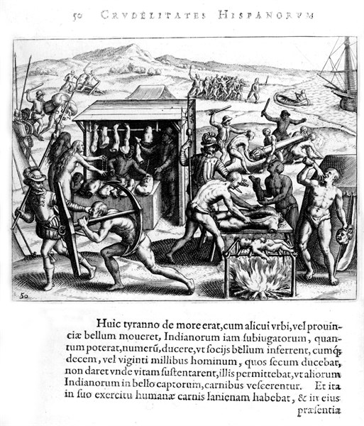 de Bry, The crualty of Spanish men in America