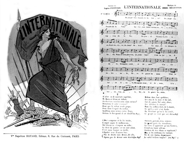 Partition de la chanson "L'Internationale"