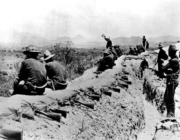 American soldiers during a truce