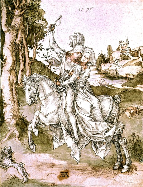 Couple riding