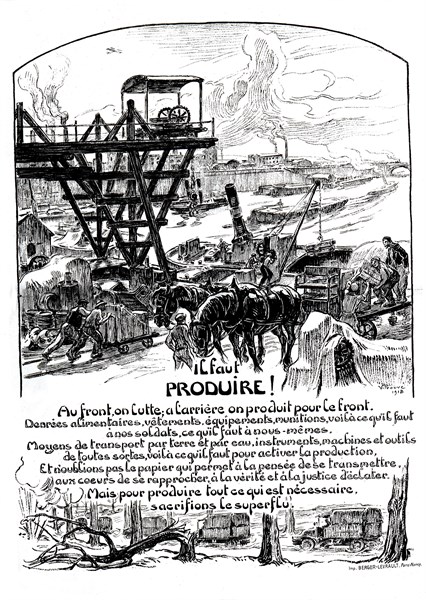 Prouvé, 'Our country has to produce', 1918