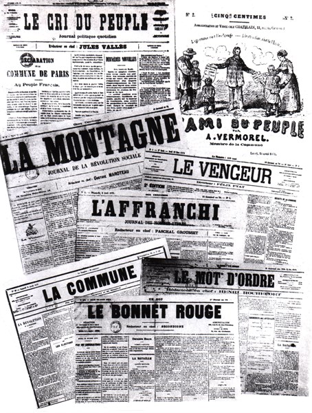 Journaux révolutionnaires pendant la Commune