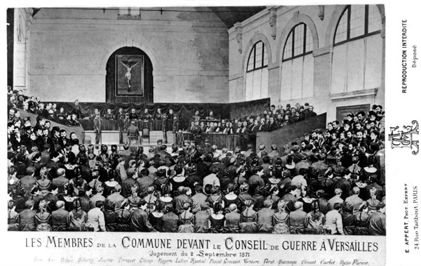 Les membres de la Commune devant le conseil de guerre de Versailles