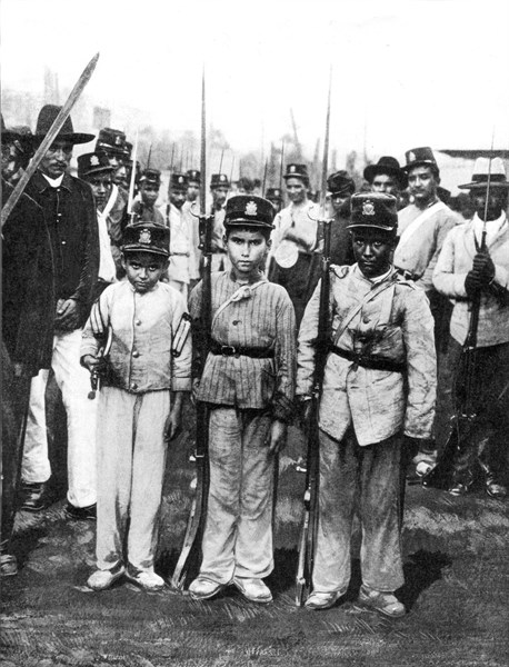 Civil War known as "Thousand Days' War". Child soldiers of the Governmental Army